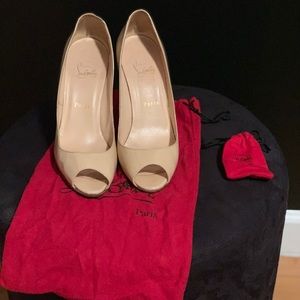 Christian Louboutin Patent Leather peep toe